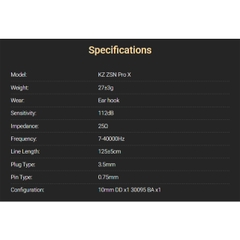 Tai Nghe Nhét Tai KZ ZSN Series (Pro, Pro X, Pro 2) HIFI Driver Hybrid Có Mic