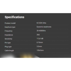 Tai Nghe Nhét Tai KZ EDX Series (Pro, Pro X, Ultra) HIFI Driver Dynamic Có Mic