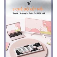 [Hỏa Tốc] Bàn Phím Cơ Xinmeng M87 Pro V2 - 3 Mode -  Hotswap 5 Pin - Mạch Xuôi - Pin 5000 mAh - Led RGB -TTKeyboard