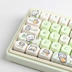 [Hỏa Tốc] Keycap Cực Dễ Thương MOA Profile - Nhựa PBT - In Dyesub - Phù Hợp Mọi Layout Cơ Bản - TTKeyboard