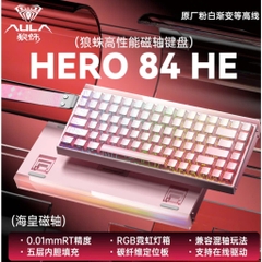 Bàn Phím Cơ Gaming He Rapid Trigger Aula Hero84 Rapid Trigger Polling Rate 8000hz Led RGB