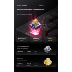 Phím Gaming He Rapid Trigger Mchose Mix87 8K Polling Rate RT 0,005mm Convert ADC-TTKeyboard