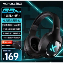 Tai nghe chụp tai Gaming Mchose G9 pro Có mic đàm thoại  3 mode kết nối Âm thanh vòm 7.1