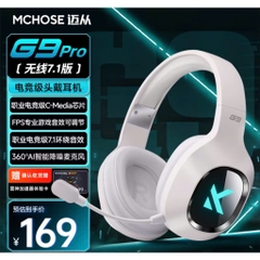 Tai nghe chụp tai Gaming Mchose G9 pro Có mic đàm thoại  3 mode kết nối Âm thanh vòm 7.1