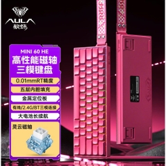 Bàn Phím Cơ Gaming Không Dây AULA Mini60 Rapid Trigger Dongle 8000hz 128k Scan Rate 3 Mode TTK