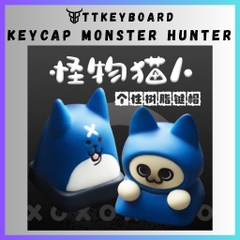Keycap Artisan Monster Hunter Dumb Cat Dumb Dog | Custom Bàn Phím Cơ Chất Liệu Resin Cao Cấp | Chính Hãng Lobo