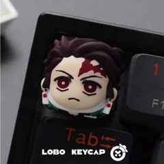 Keycap Lobo Artisan Demon Slayer Thanh Guom Diệt Quỷ| Keycap Custom Bàn Phím Cơ Chất Liệu Resin Cao Cấp