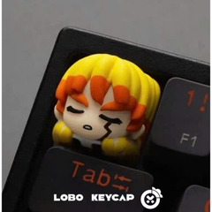 Keycap Lobo Artisan Demon Slayer Thanh Guom Diệt Quỷ| Keycap Custom Bàn Phím Cơ Chất Liệu Resin Cao Cấp
