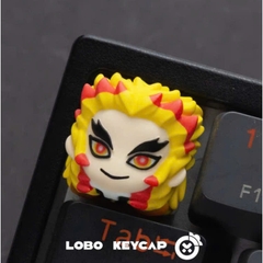 Keycap Lobo Artisan Demon Slayer Thanh Guom Diệt Quỷ| Keycap Custom Bàn Phím Cơ Chất Liệu Resin Cao Cấp