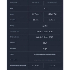 Switch Từ Tính HE GT Taishan | Công Tắc Phím HE Rapid Trigger | Hiệu Năng Vượt Trội RT 0,005mm | TTKeyboard