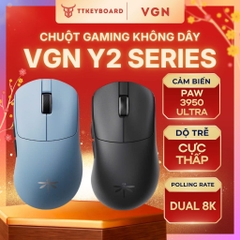 Chuột Gaming không dây VGN Y2 Series PAW3950 Ultra Dual 8K Polling Rate