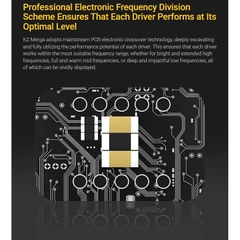 Tai Nghe Nhét Tai In Ear KZ Merga Có mic đàm thoại, màng loa Dynamic 8mm + Dynamic 10mm xử lý âm tốt