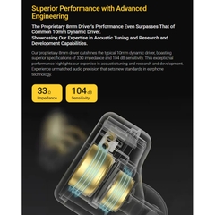 Tai Nghe Nhét Tai In Ear KZ Merga Có mic đàm thoại, màng loa Dynamic 8mm + Dynamic 10mm xử lý âm tốt