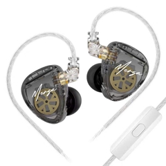 Tai Nghe Nhét Tai In Ear KZ Merga Có mic đàm thoại, màng loa Dynamic 8mm + Dynamic 10mm xử lý âm tốt