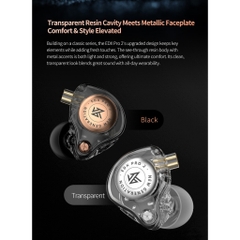 Tai Nghe IN EAR Nhét Tai KZ EDX Pro 2 Super Linear Driver 10mm Chất Âm HiFI Nghe Tạp