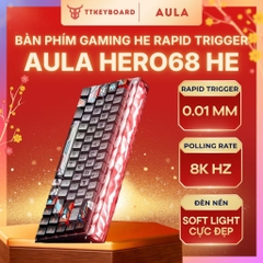 Phím Cơ Gaming Hero68 Rapid Trigger 8K Polling Rate 128K Scan Rate Led Viền Có Dây Treo TTkeyboard