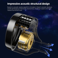 Tai Nghe IN EAR Nhét Tai CCA Polaris Dual Dynamic Driver Hifi Chống Ồn 16 Kiểu Turning Với Switch