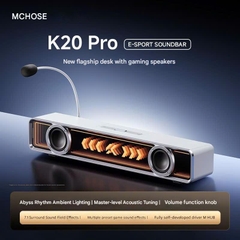 Loa Audio Soundbar Esport Gaming MCHOSE K20 ÂM Vòm 7.1Có Bluetooth Míc Thoại AI Chống Ồn