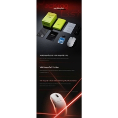 Chuột Gaming Không Dây VGN Dragonfly 3, Siêu Nhẹ, PAW3950 Extreme