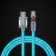 Dây Cáp Xoay 180 Độ 8K Polling Rate (USB A-C) Đa Năng Led RGB Trong Suốt Cho Thiết Bị Gear