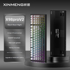Bàn Phím Cơ Bluetooth Xinmeng X98 Pro V2 Mạch Xuôi 3 Mode Kết Nối Hotswap Led RGB