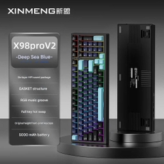 Bàn Phím Cơ Bluetooth Xinmeng X98 Pro V2 Mạch Xuôi 3 Mode Kết Nối Hotswap Led RGB
