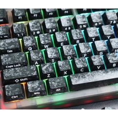 Keycap Bàn Phím Cơ Bằng Vật Liệu Carbon Fiber Dùng Cho Mọi Layout Cơ Bản Full Size