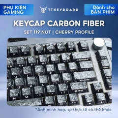 Keycap Bàn Phím Cơ Bằng Vật Liệu Carbon Fiber Dùng Cho Mọi Layout Cơ Bản Full Size