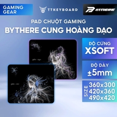 Pad Chuột Gaming Bythere 12 Cung Hoàng Đạo Zodiac Bề Mặt Đế XSOFT Chống Trượt Fabric