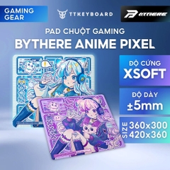 Pad Chuột Gaming Bythere Anime Pixel Vải 99 Bề Mặt Cân Bằng Control Speed Đế XSOFT Chống Trượt