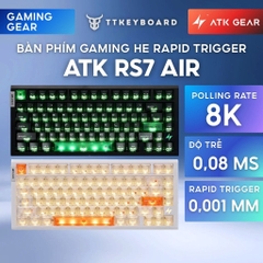 Bàn Phím Cơ Gaming ATK RS7 AIR HE Rapid Trigger 8K Polling Rate 0,001mm RT Hiệu Năng Cao