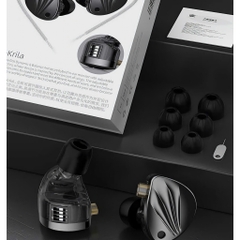 Tai Nghe KZ Krila Có Mic, Màng Loa XUN-10mm, Driver Balanced Armature 30095 Âm V-shape Ấm