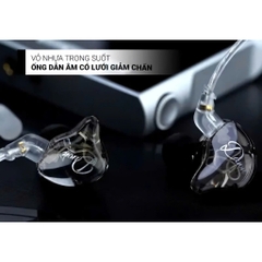 Tai Nghe IEM Có Dây KZ Dawn Trong Suốt Màng Loa Dynamic 10mm, Nam Châm NeoMidium
