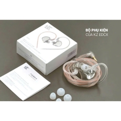 Tai nghe KZ EDCX Có Mic, Driver Dynamic 10mm, Màng PET dày 6 Micron, Cáp Đồng OFC Bền Bỉ