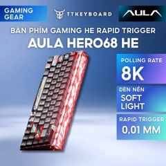 Phím Cơ Gaming Hero68 Rapid Trigger 8K Polling Rate 128K Scan Rate Led Viền Có Dây Treo TTkeyboard