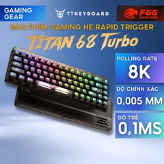 Bàn Phím Gaming He Rapid Trigger Madlions Titan68 Turbo 8K Polling Rate RT 0,001 mm