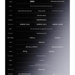 Chuột ATK Zero Gaming Không Dây Paw3950 Ultra MCU Nordic Trong Suốt Dual 8K Siêu Nhẹ 39G