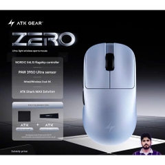 Chuột ATK Zero Gaming Không Dây Paw3950 Ultra MCU Nordic Trong Suốt Dual 8K Siêu Nhẹ 39G