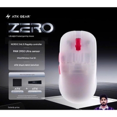 Chuột ATK Zero Gaming Không Dây Paw3950 Ultra MCU Nordic Trong Suốt Dual 8K Siêu Nhẹ 39G
