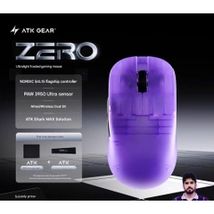 Chuột ATK Zero Gaming Không Dây Paw3950 Ultra MCU Nordic Trong Suốt Dual 8K Siêu Nhẹ 39G