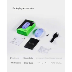 Chuột ATK VXE V3 Gaming Không Dây 3 Mode Paw3395SE Dual 1K Shape G304 Lớp Phủ Ecoat