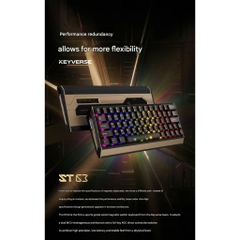Bàn Phím Keyverse ST63 Gaming He Rapid Trigger Nhôm CNC RT 0,001mm Polling Rate 8K Mạnh Mẽ