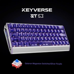 Bàn Phím Keyverse ST63 Gaming He Rapid Trigger Nhôm CNC RT 0,001mm Polling Rate 8K Mạnh Mẽ