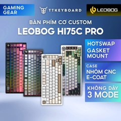 Bàn Phím Cơ Không Dây Leobog Hi75C Pro Nhôm CNC 3 Mode Led RGB Mạch Xuôi Âm HIFI