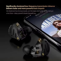 Tai Nghe Nhét Tai KZ Pisces HIFI Dual Driver Dynamic Tùy Chỉnh Âm Thanh Có Mic
