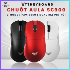 Chuột Gaming Không Dây Aula SC900 | Pin Rời Thay Thế | Paw 3395 | 8K Polling Rate | TTKeyboard