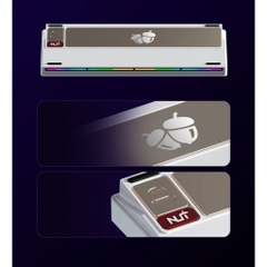 Bàn Phím Cơ Nut65 3 Modes, Nhôm Cnc, Mạch Xuôi Led Rgb Hotswap Ball Catch