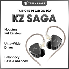 Tai Nghe Nhét Tai KZ Saga HIFI Driver Dynamic Vỏ Kim Loại Có Mic