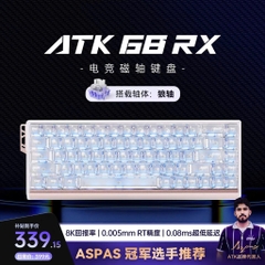 Bàn Phím Cơ Gaming ATK 68RX Switch Hall Effect Rapid Trigger, Polling Rate 8000Hz