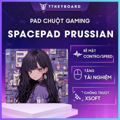 Pad Chuột Gaming Spacepad Prussian Tùy Chọn Bề Mặt Đế XSOFT Chống Trượt 450x400mm